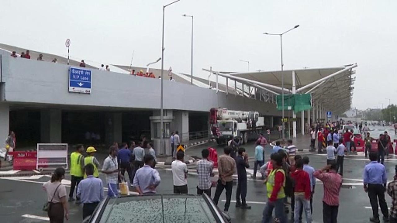 WATCH: Heavy rains cause deadly collapse at Indira Gandhi Airport