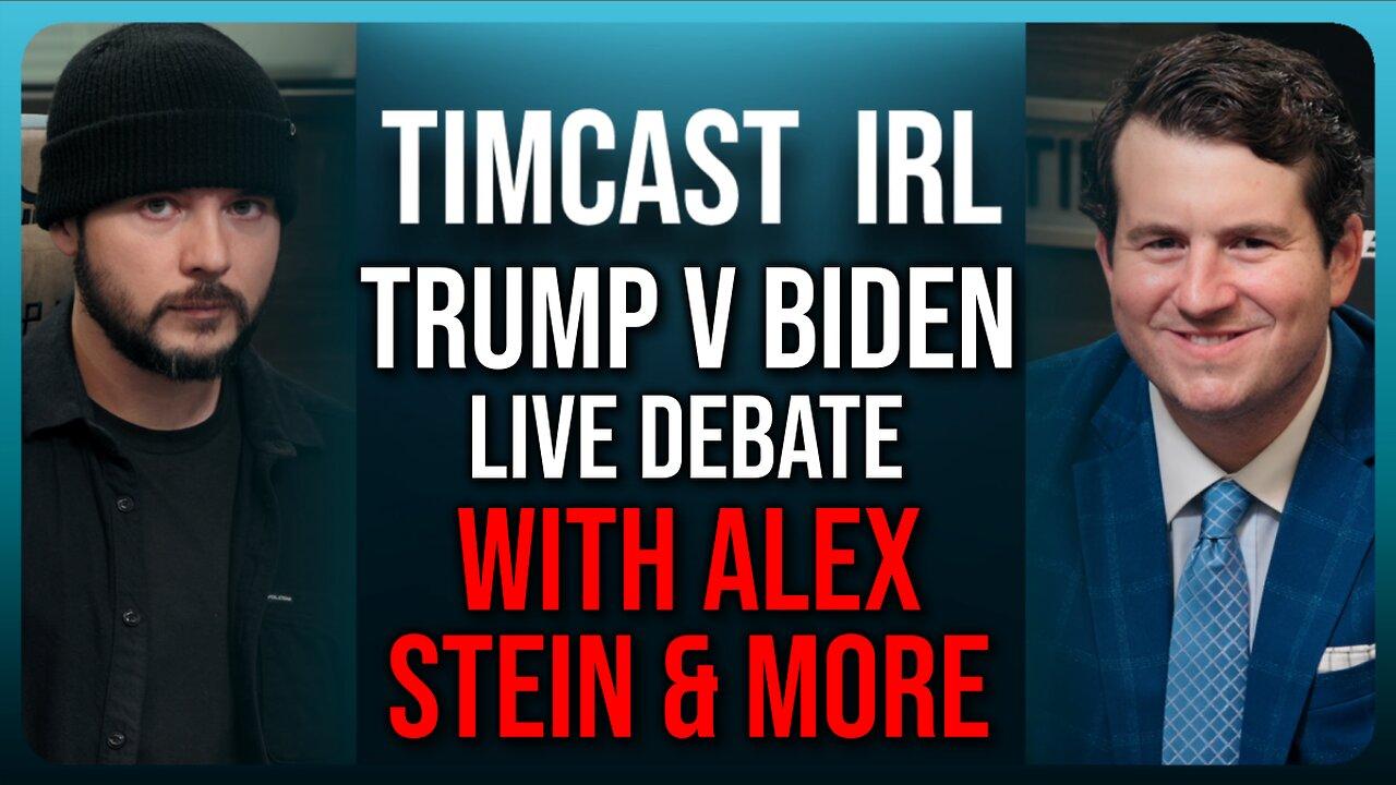 LIVE Presidential Debate TRUMP v. BIDEN Commentary w/Alex Stein | Timcast IRL