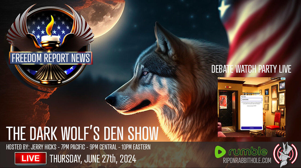 THE DARK WOLF’S DEN SHOW – FREEDOM REPORT NEWS