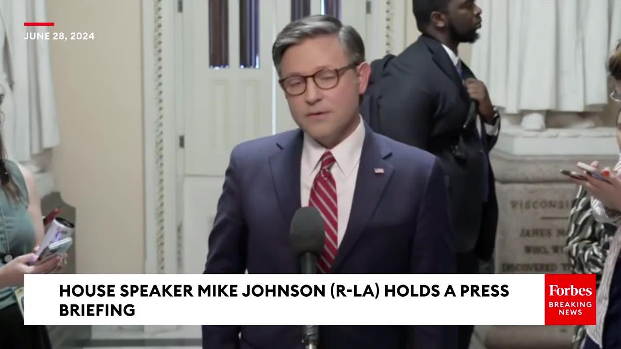 Mike Johnson Announces House Will File Lawsuit Against AG Garland, To Surrender The Hur Tapes