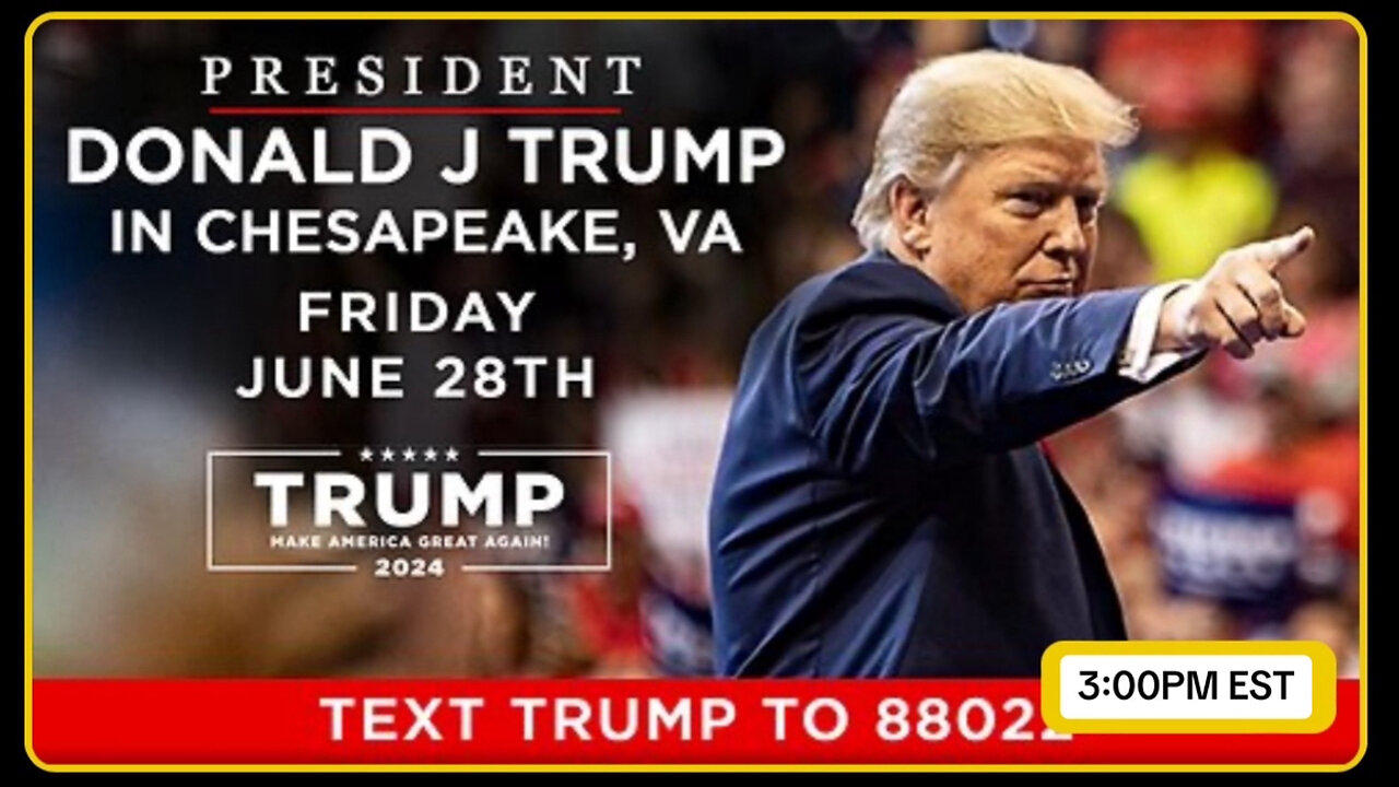 LIVE: President Trump in Chesapeake, Virginia - 6/28/24