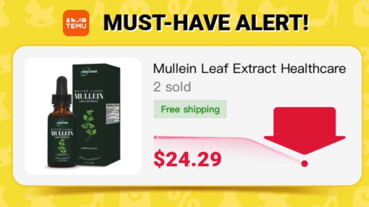 🛍️ Mullein Leaf Extract Healthcare Fitness Supplement