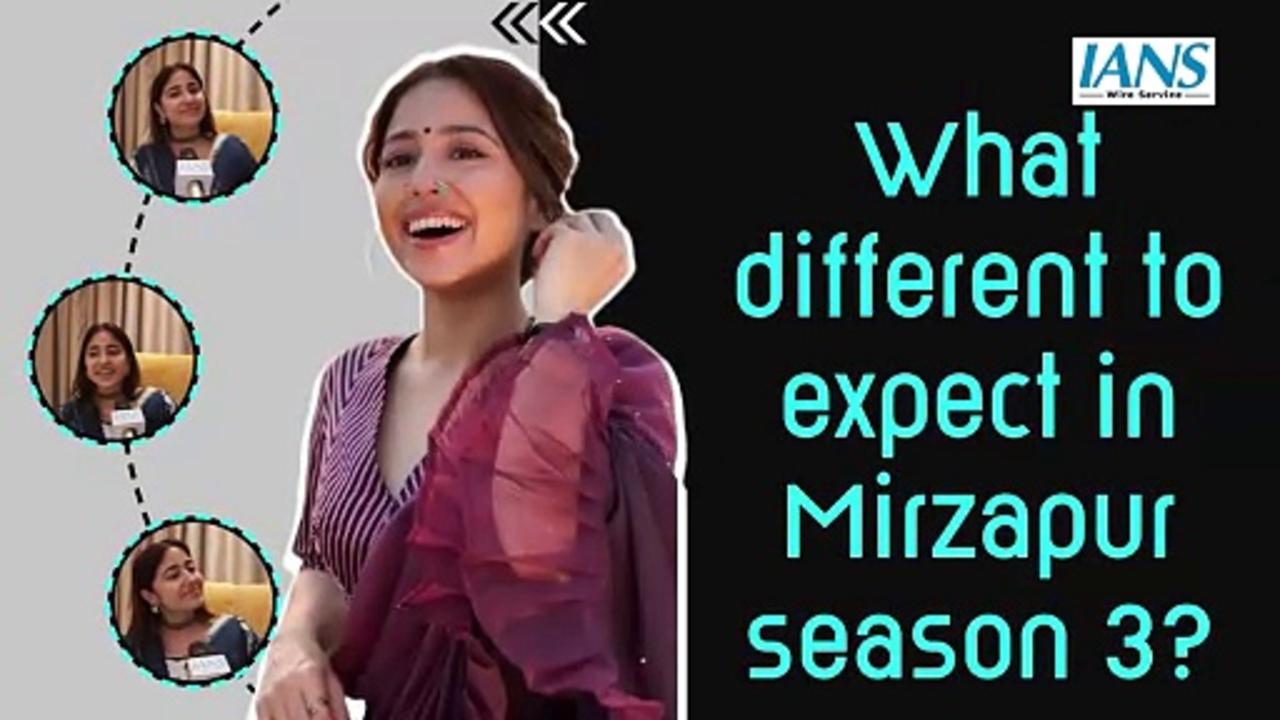 Actress Shweta Tripathi reached Varanasi before the release of web series Mirzapur 3.