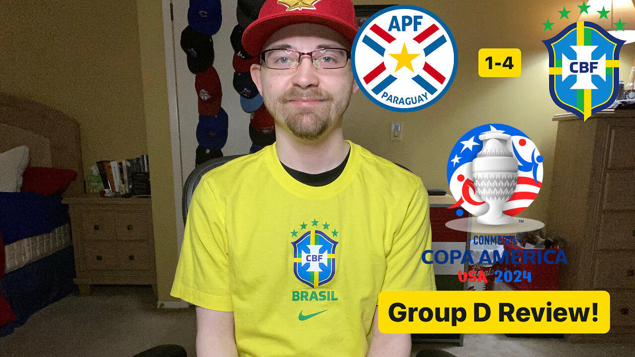 RSR6: Paraguay 1-4 Brazil CONMEBOL Copa América 2024 Group D Review!