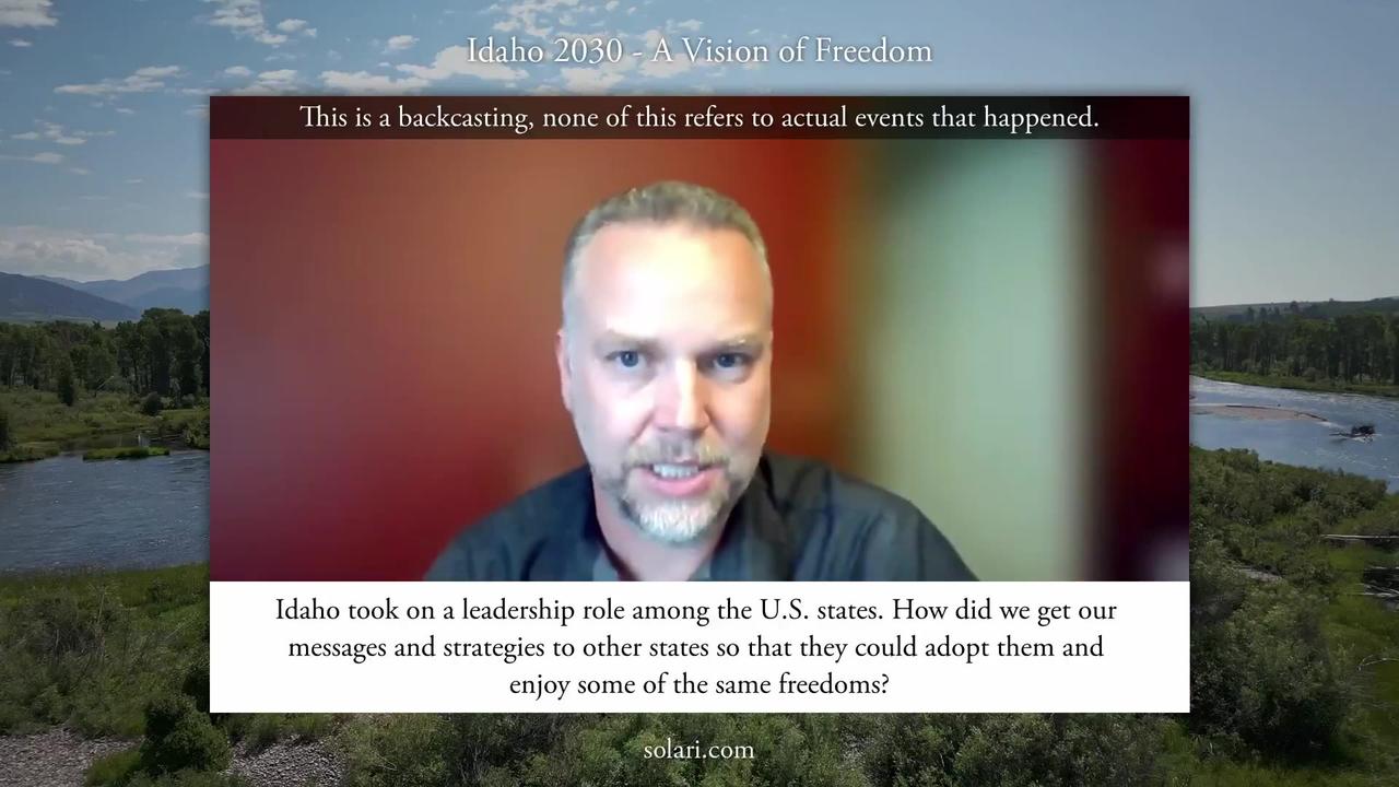 Senator Ben Toews - Idaho 2030: A Vision of Freedom