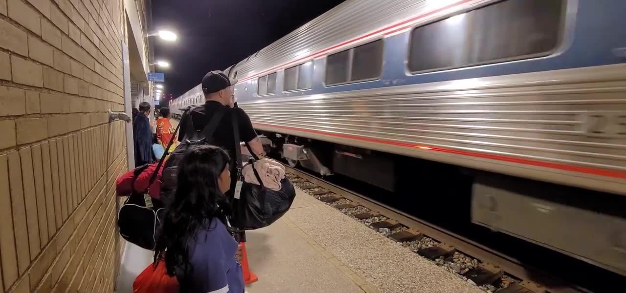 Amtrak's Cardinal (train #51) arriving Cincinnati Union Terminal, June 27, 2024