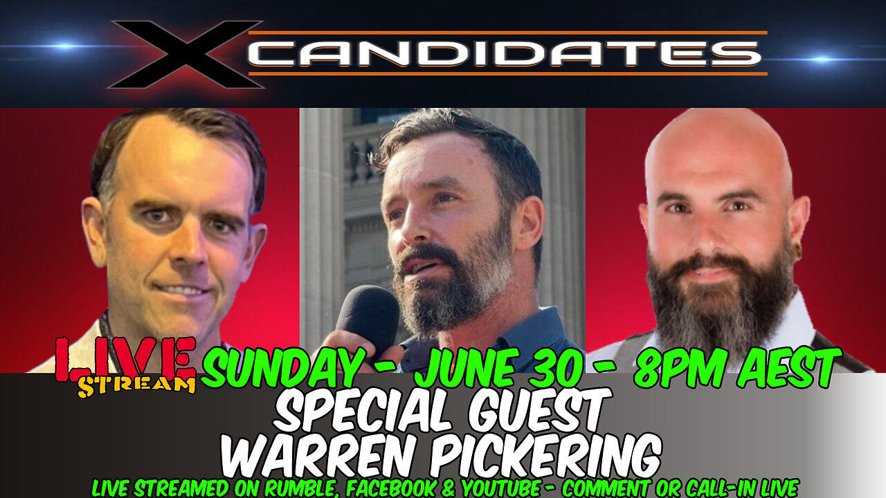 Warren Pickering Interview - LIVE Sun, June 30 at 8pm - XC121