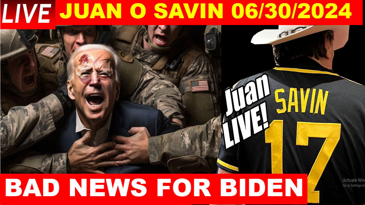JUAN O SAVIN SHOCKING NEWS 06/30/2024 💥 Biden Come Out Of The Presidential 💥 Benjamin Fulford