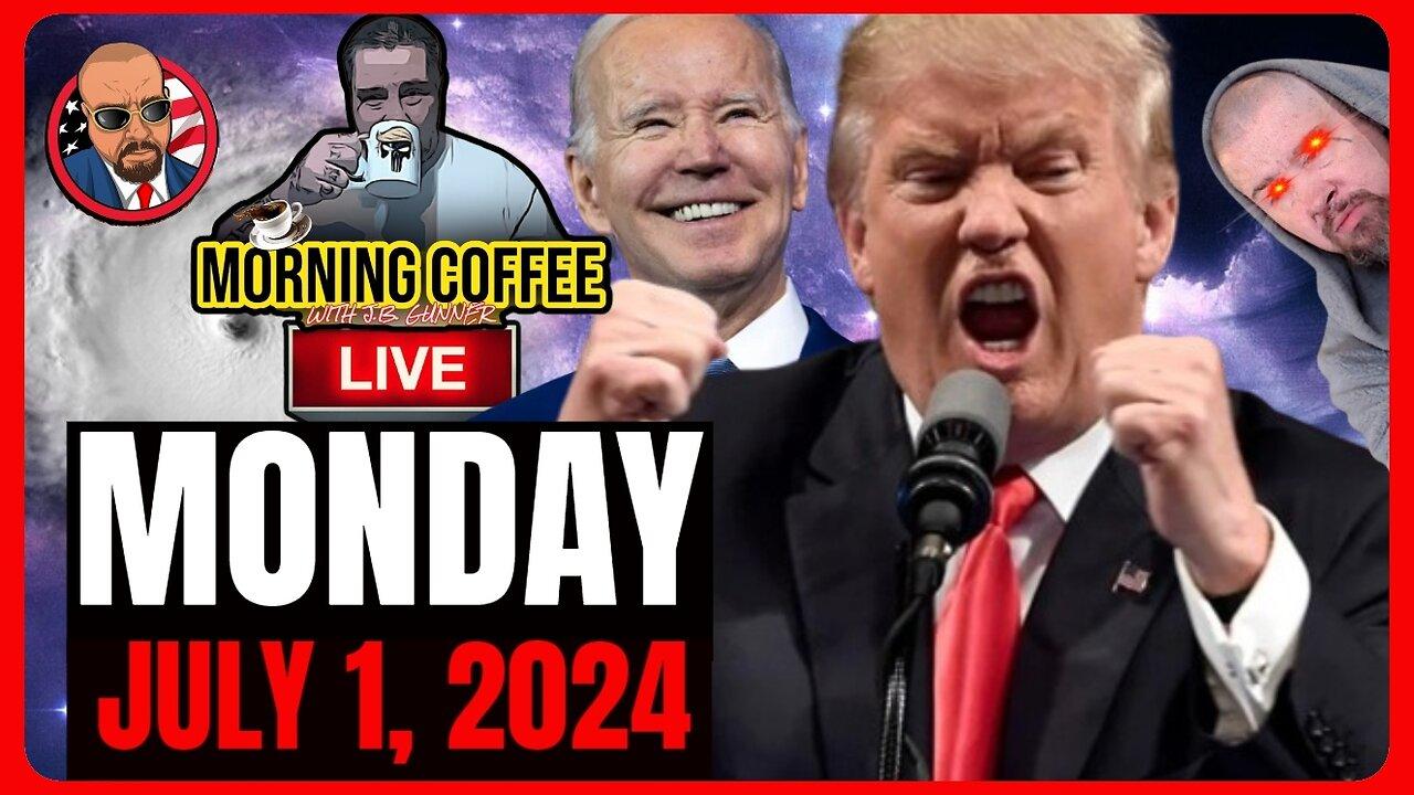 🛑 Trump's IMMUNITY Ruling, Biden on Way Out, Hurricane Beryl, and More! | Morning Coffee 7/1/24 🛑
