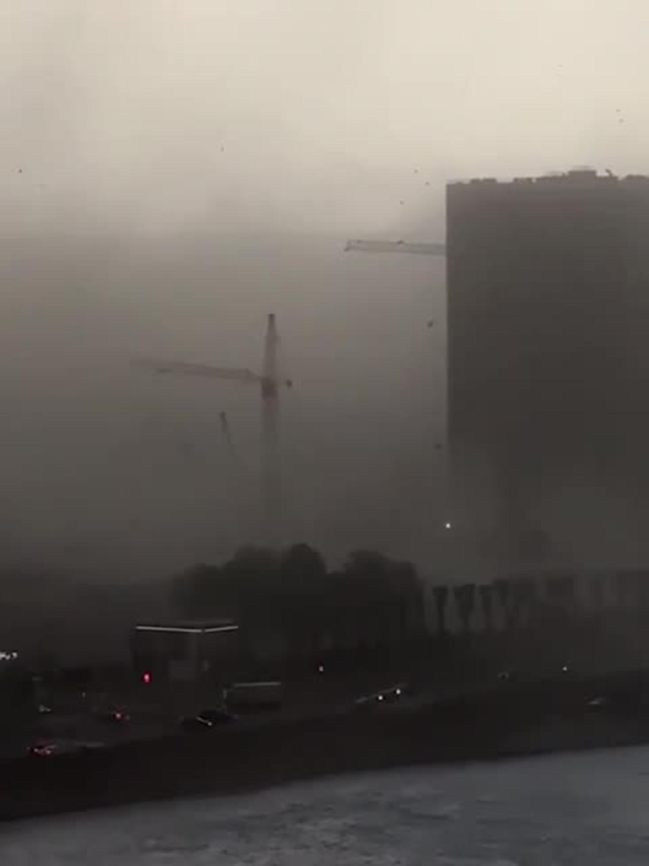 Crane collapse in St. Petersburg