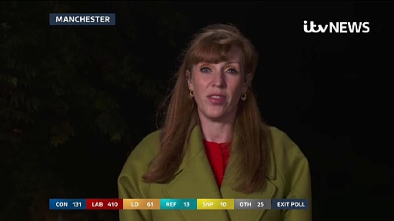 Angela Rayner: Exit poll is encouraging