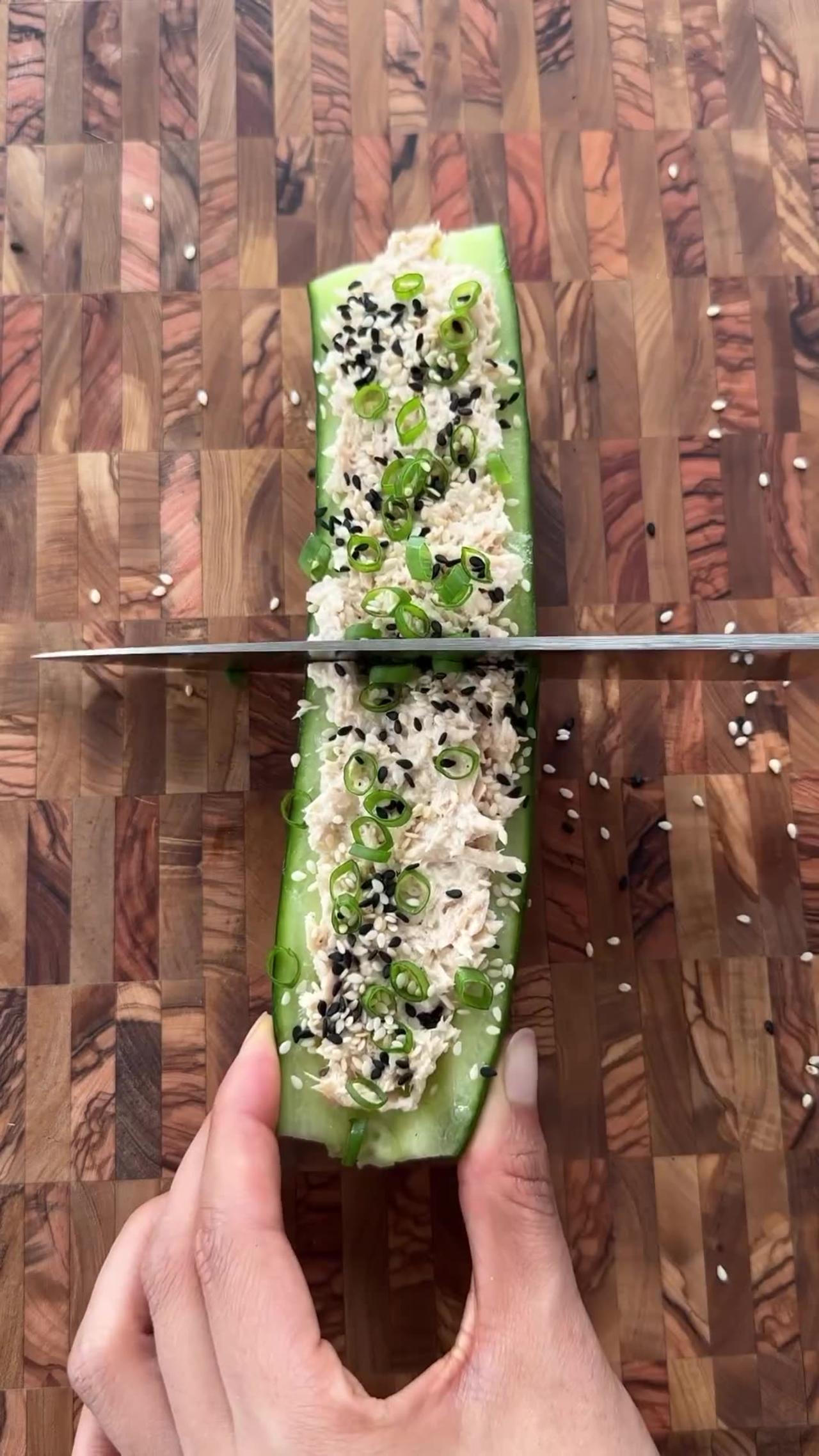 Cucumber Sushi Boats