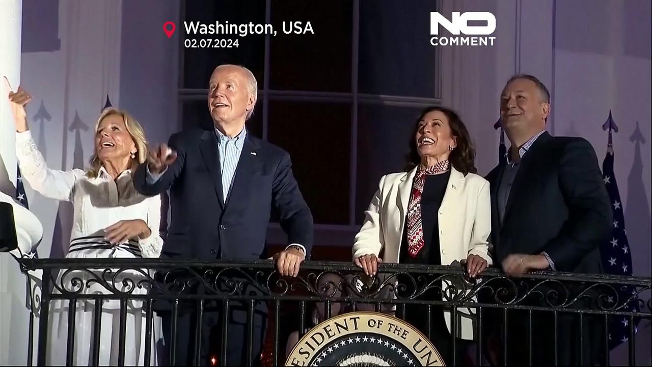 WATCH: Joe Biden attends 4th July fireworks display