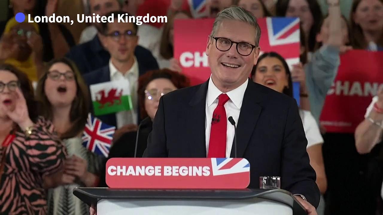 Britons hopeful for change after Labour's landslide election victory