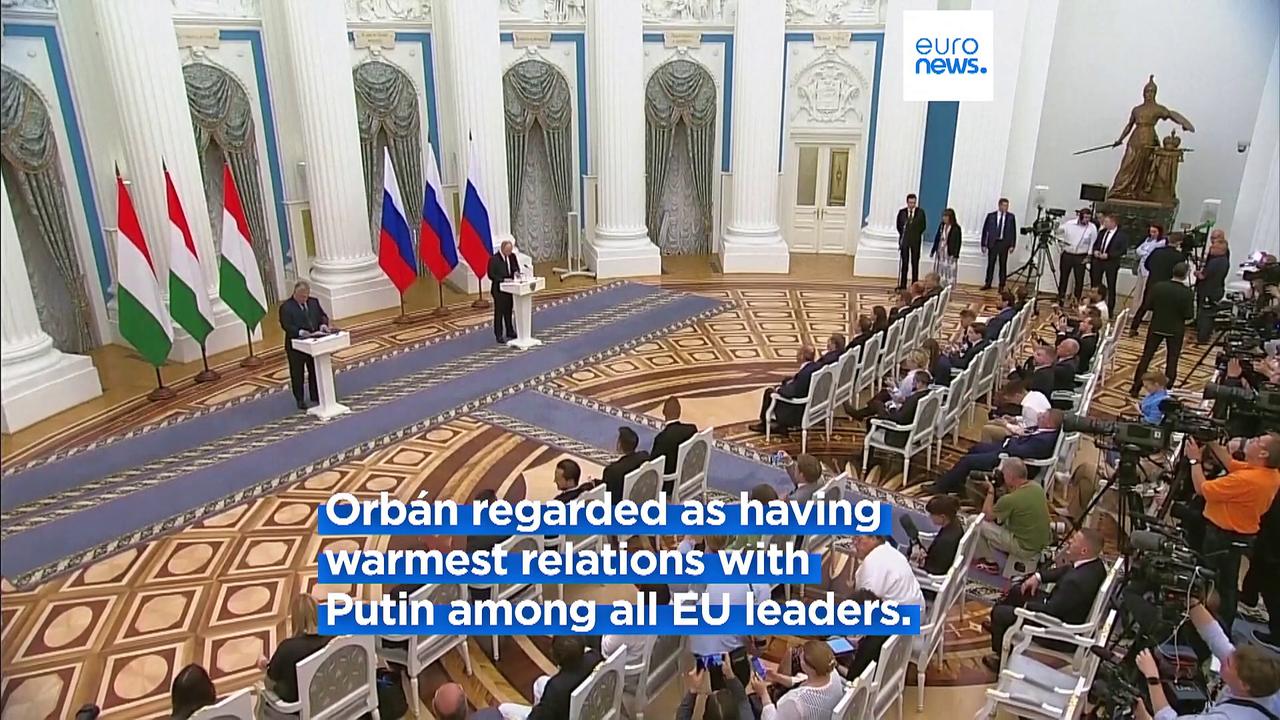 Hungary's Orban meets Putin in Moscow in rare European visit
