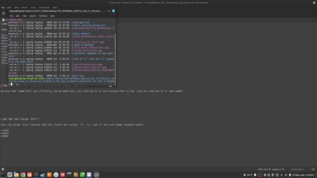 155_what are "mode bits" in bash?