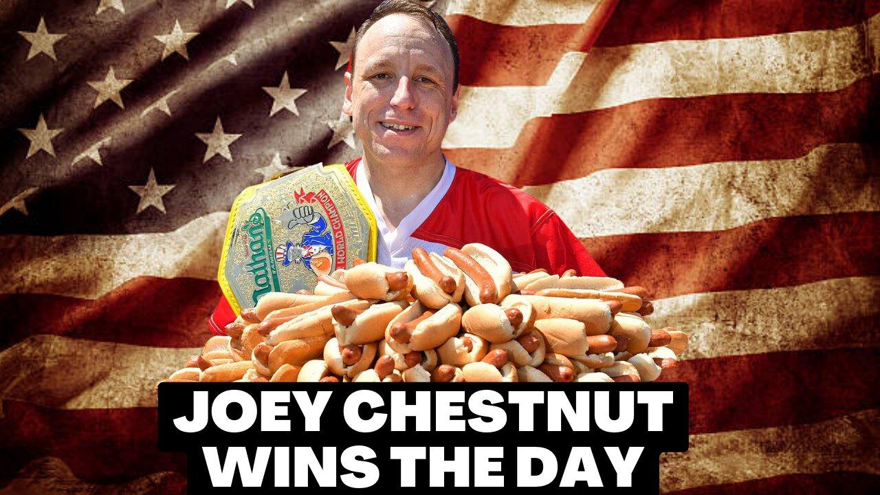 Joey Chestnut is a true American Hero: Raises $106,000 for military families