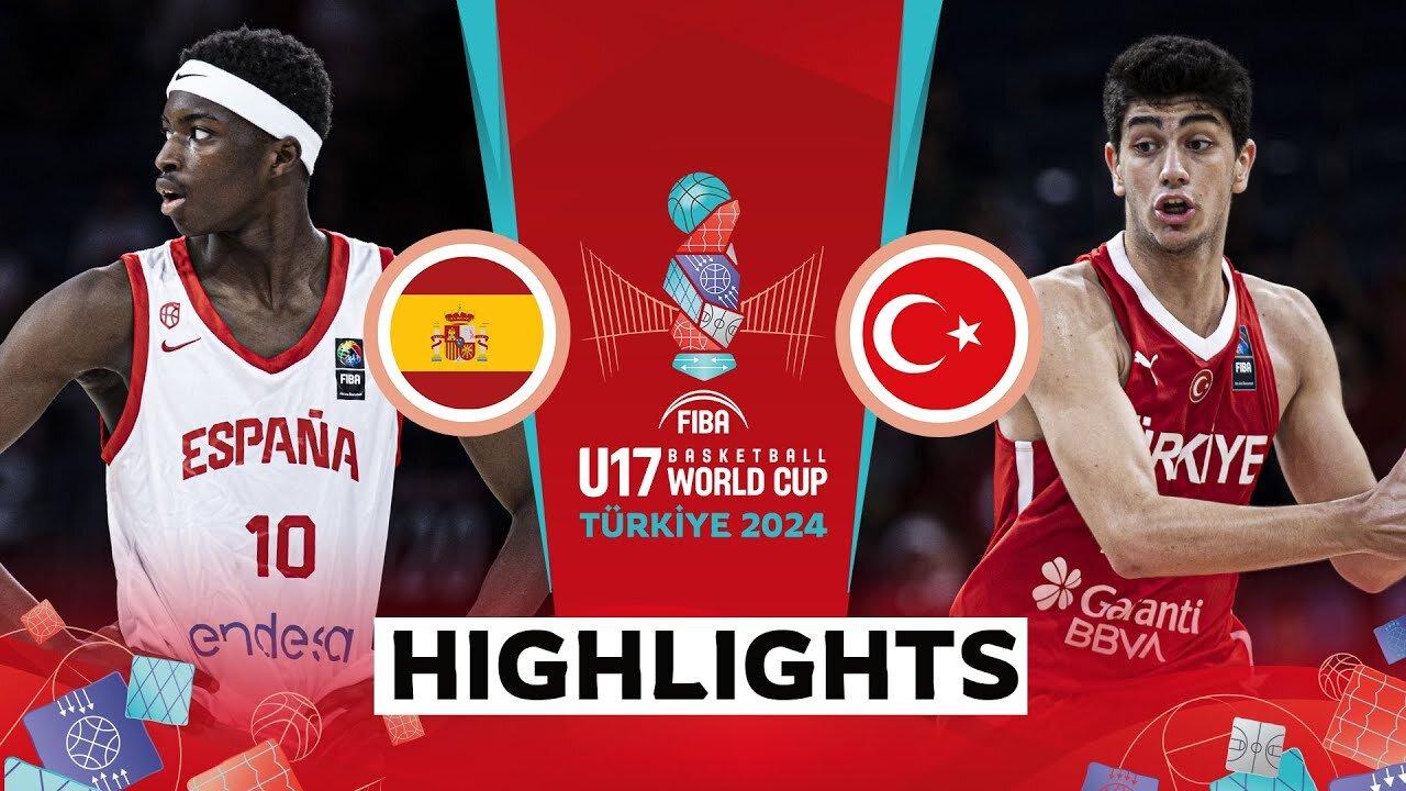 Quarter-Finals- Spain 🇪🇸 vs Turkiye 🇹🇷 - Highlights - FIBA U17 Basketball World Cup 2024