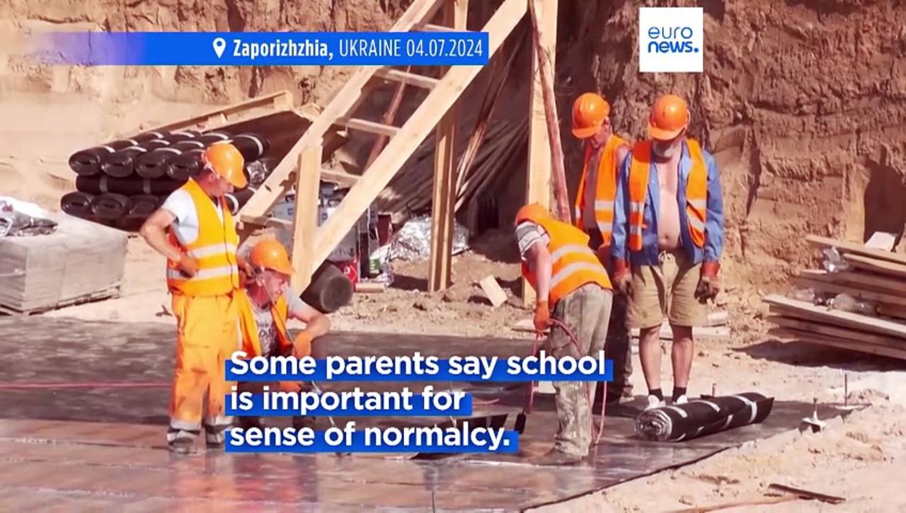 Construction starts on first underground school in Ukrainian city of Zaporizhzhia