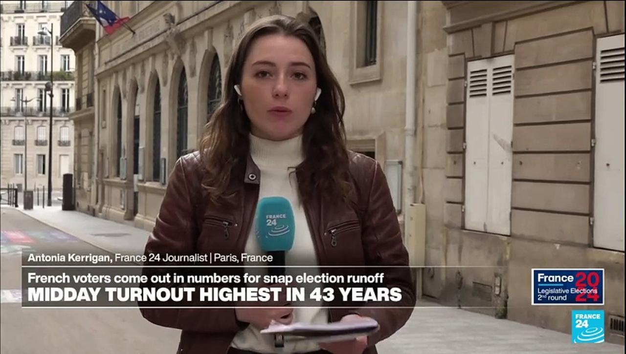 French legislative elections: Highest midday turnout in 43 years