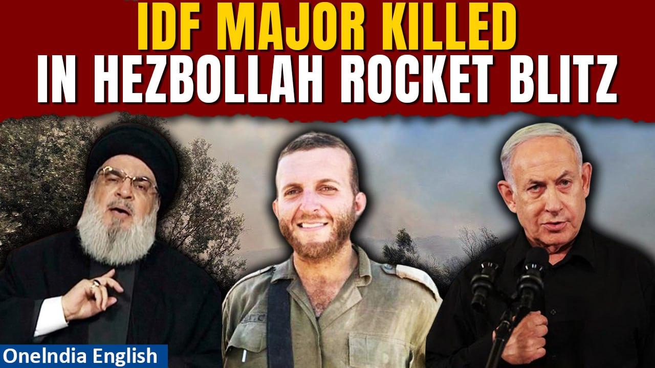 Hezbollah Rockets Kill IDF Major In Rafah | Over 60 Rockets Leave Israel In Flames | Watch
