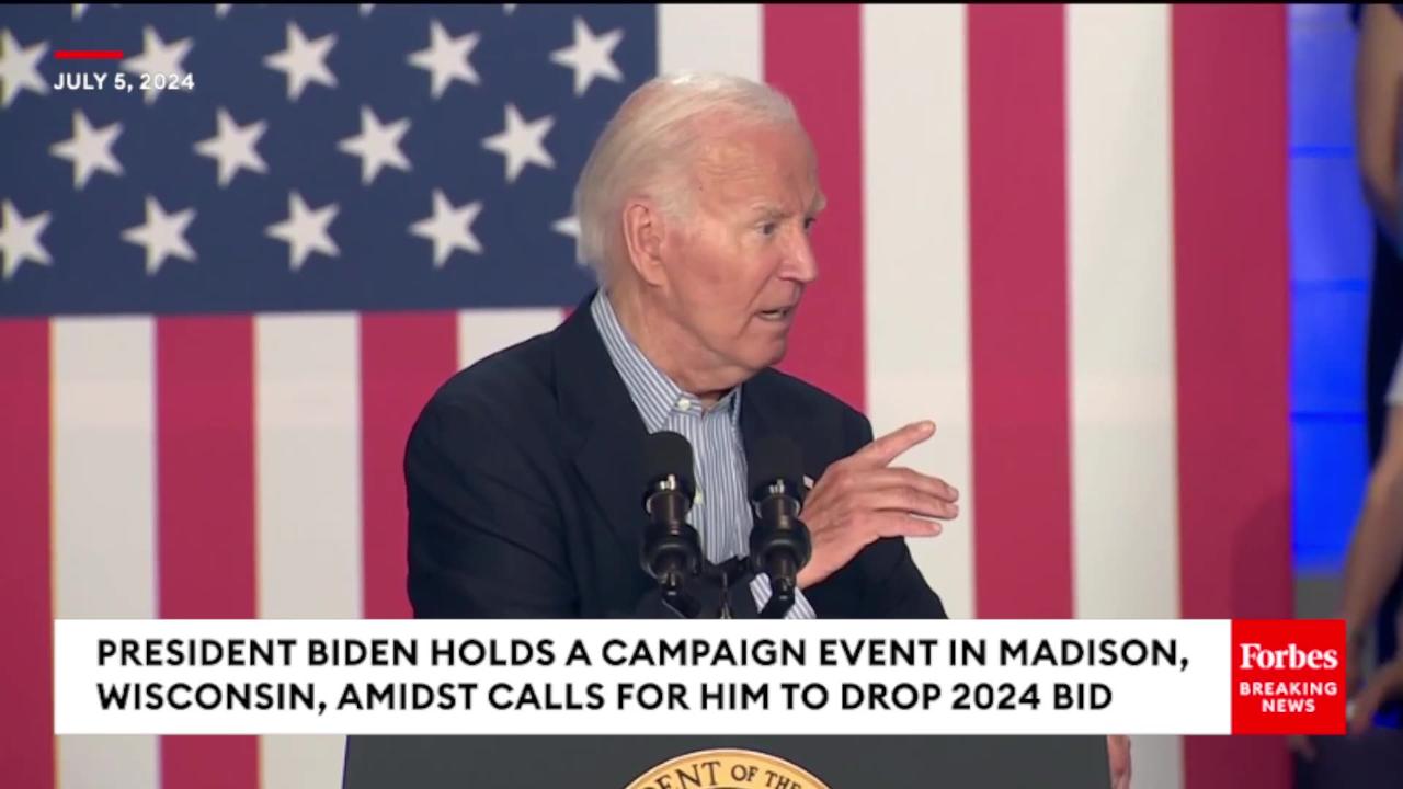Biden Drops The Hammer On 'Biggest Threat To Our Democracy In American History' Trump In Wisconsin