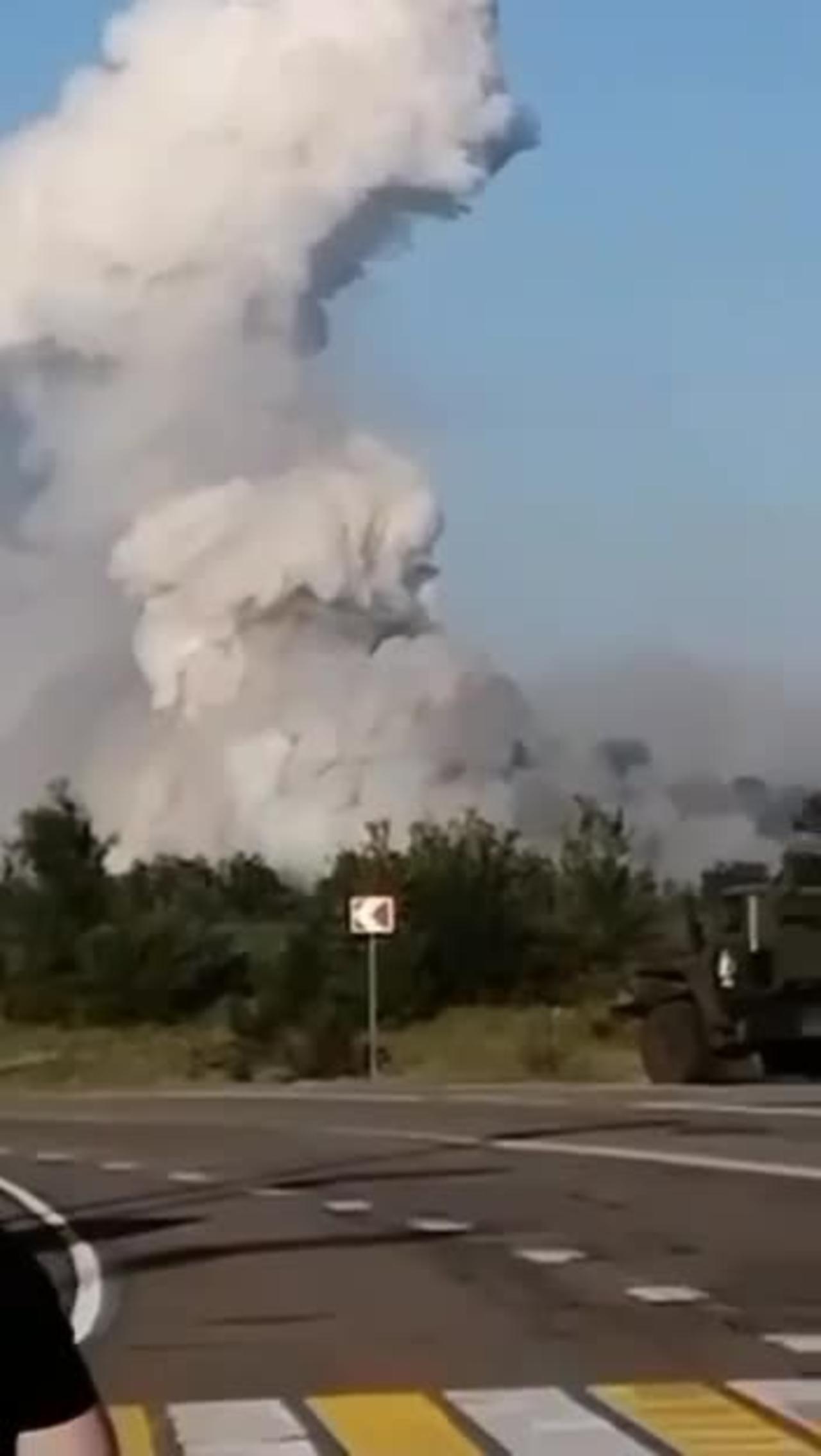 🔥👀 An explosion at an ammunition depot in the Voronezh region - work of