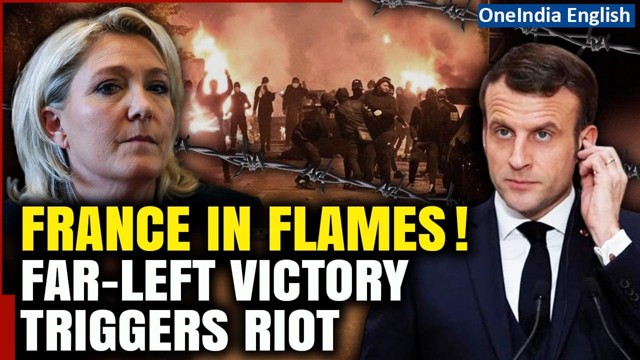 France Elections: Fresh Riots Erupt in Capital Paris After Far-Left Victory in Elections| Watch
