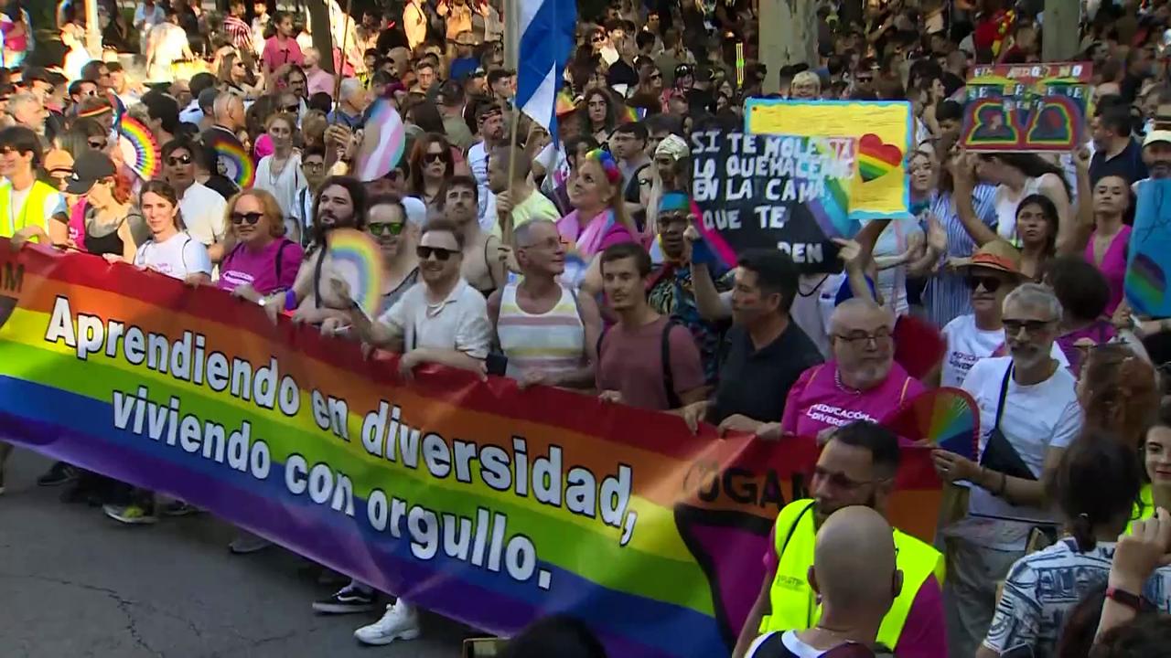 WATCH: Madrid Pride draws a million in festive call for rights and peace