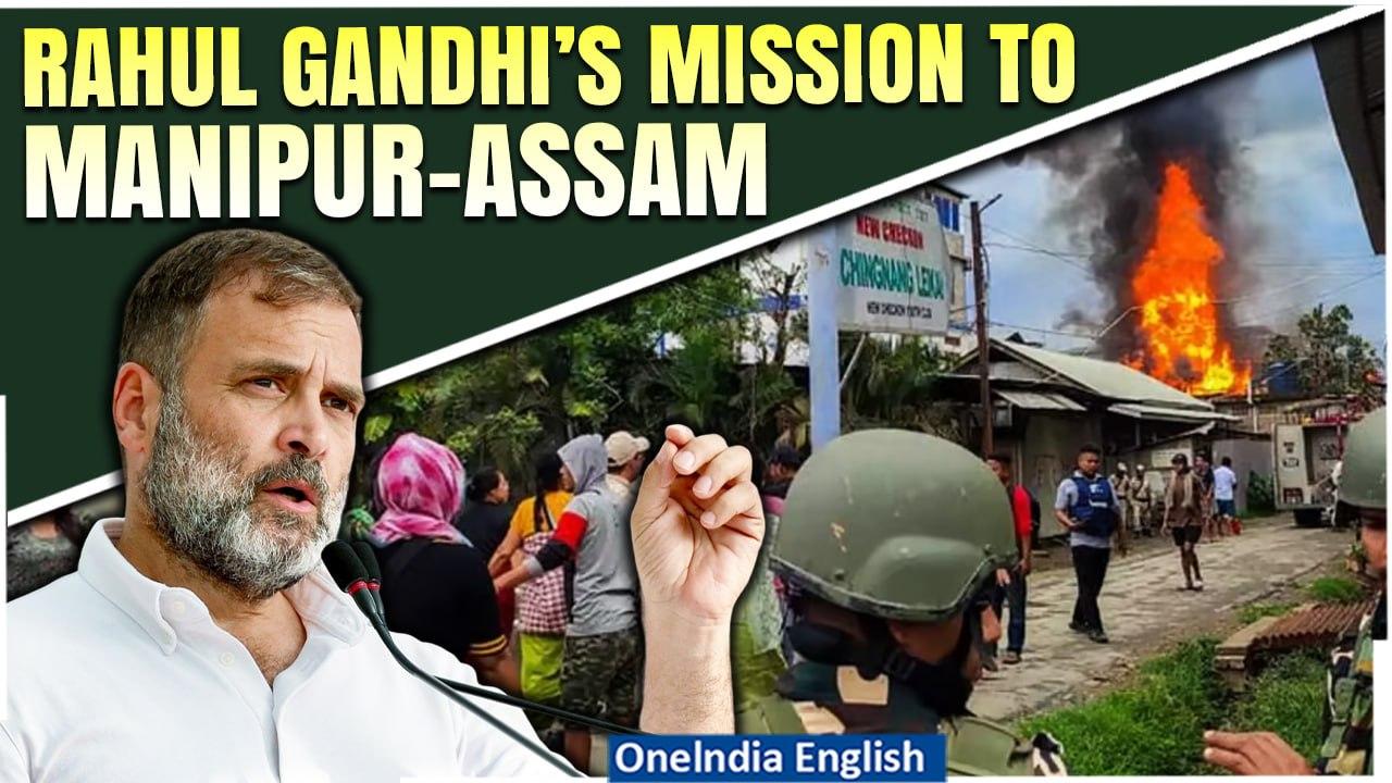 Rahul Gandhi Visits Manipur & Assam To Meet Victims| Confronts PM Modi on Crisis Handling| Watch
