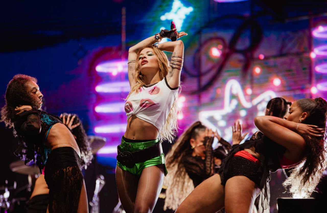Rita Ora performs for over 50,000 fans at Saga Festival in Bucharest