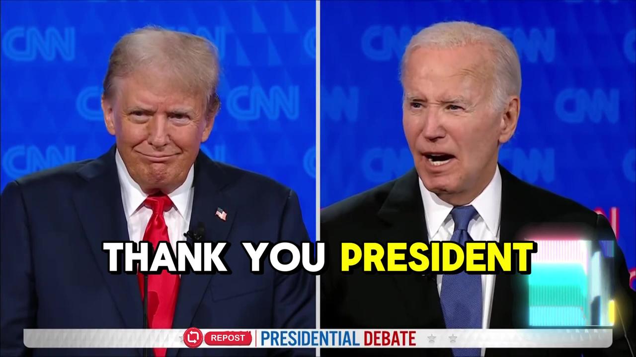 Pt 30 Donald Trump & Joe Biden Presidential Debate 2024! #viral #trending #news