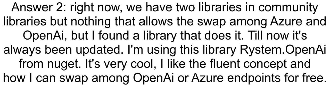 Is there an official OpenAI nuget package to be able to use its API