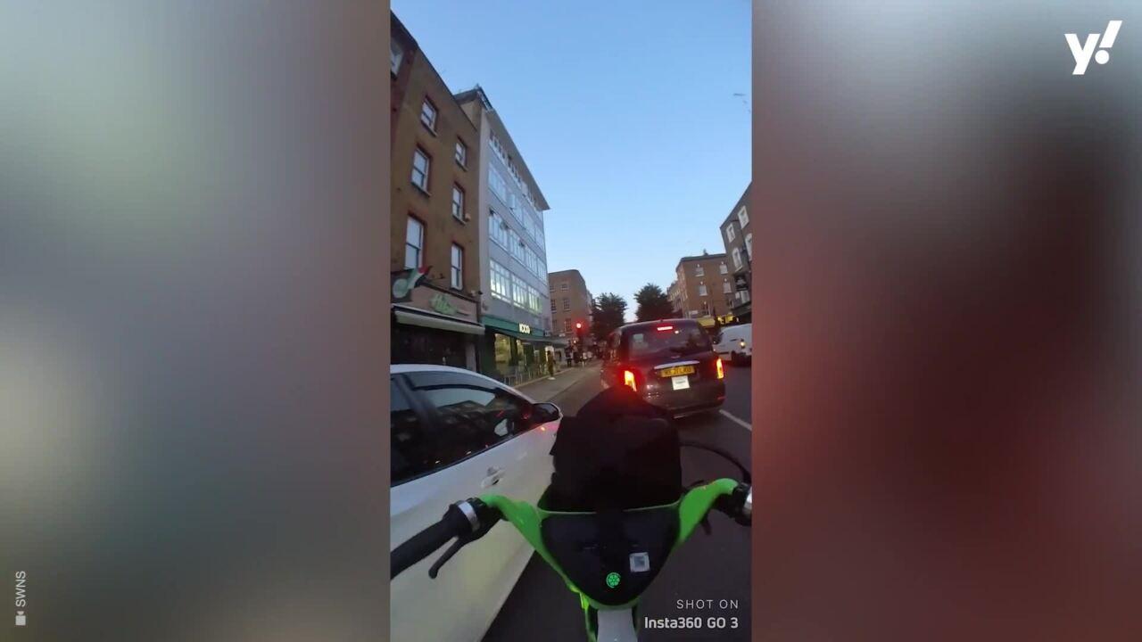 Lime bike rider chases 'muggers' 2.5 miles across London while on phone police