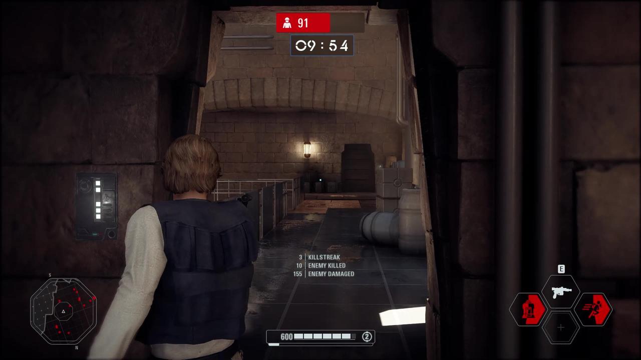 SWBF2 2017: Arcade Onslaught Han Solo Takodana Gameplay