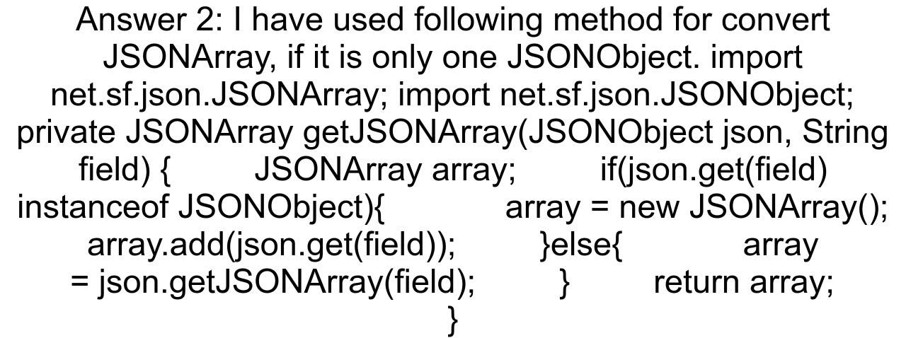 JSON Parsing Array and Single Object with same name
