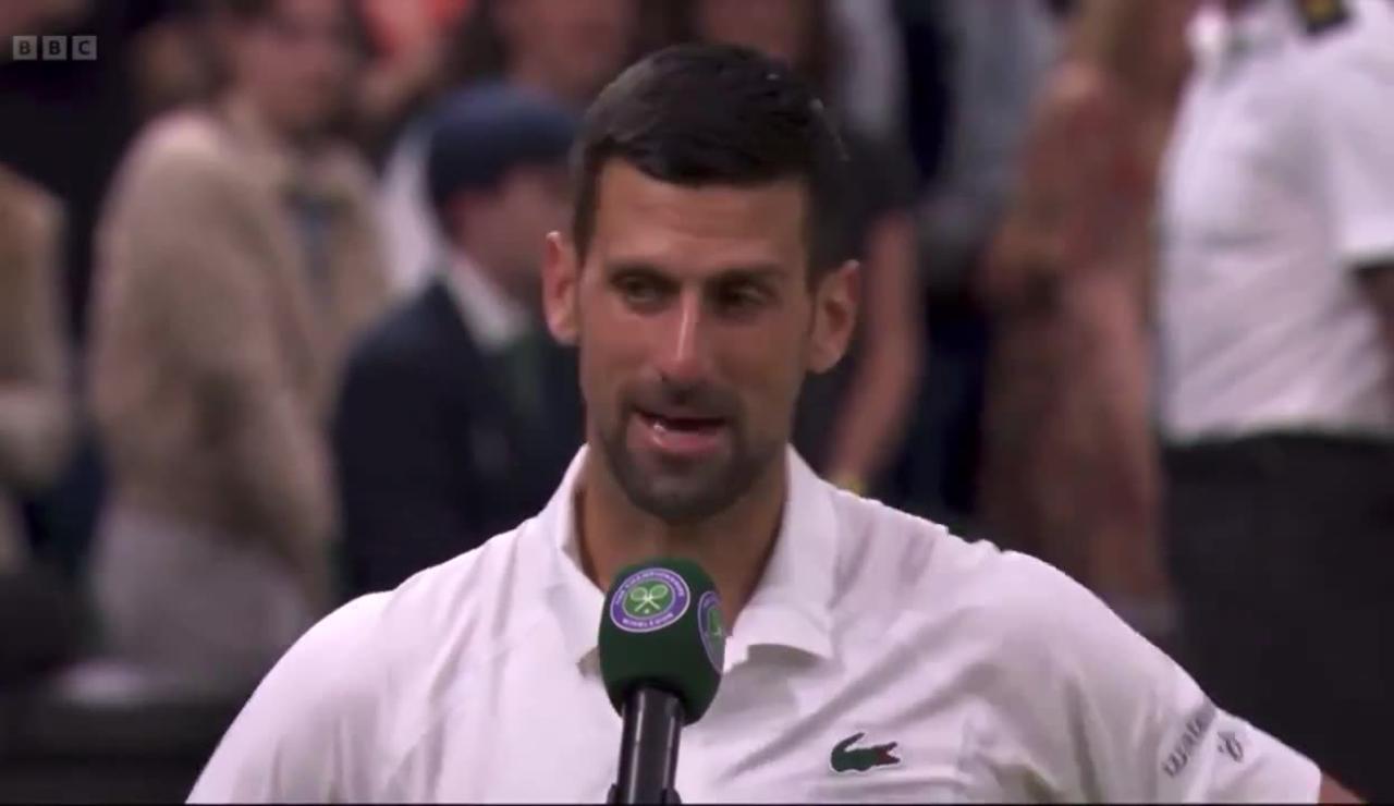 Novak Djokovic not happy with the crowd at Wimbledon