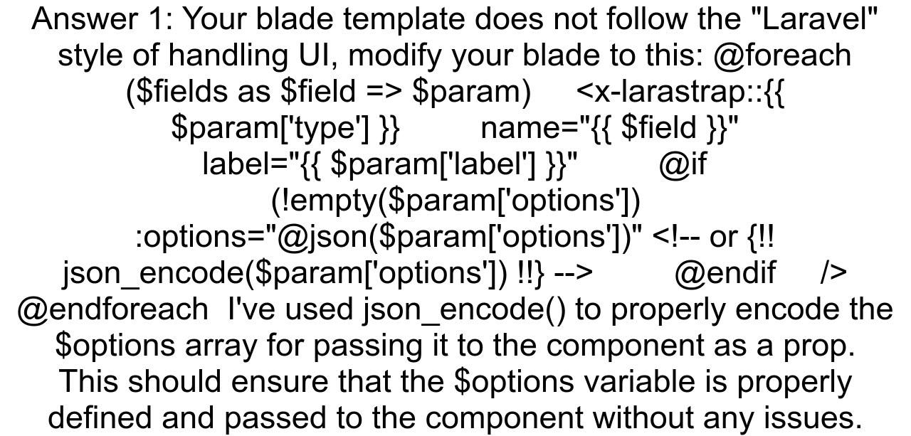 Laravel Blade PHP Expression returns undefined variable