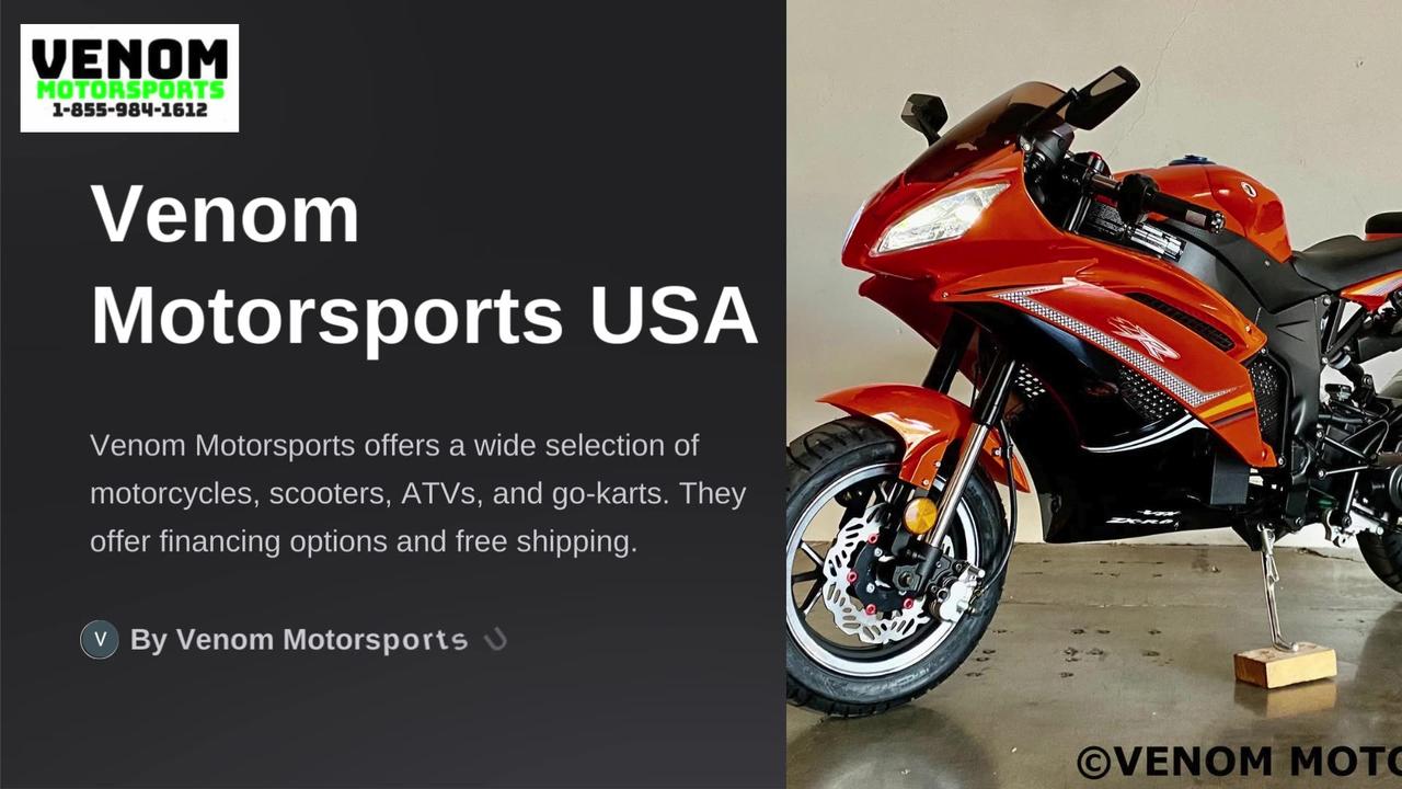 Venom Motorsports USA: Top-Quality Motorbikes, Scooters, and ATVs