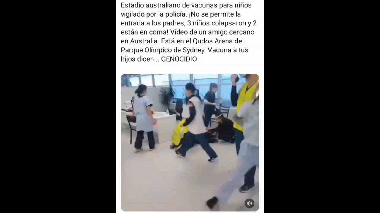 🔴‼️ EN AUSTRALIA DURANTE LA VACUNACIÓN TRES NIÑOS COLAPSARON Y DOS ESTÁN EN COMA !!!