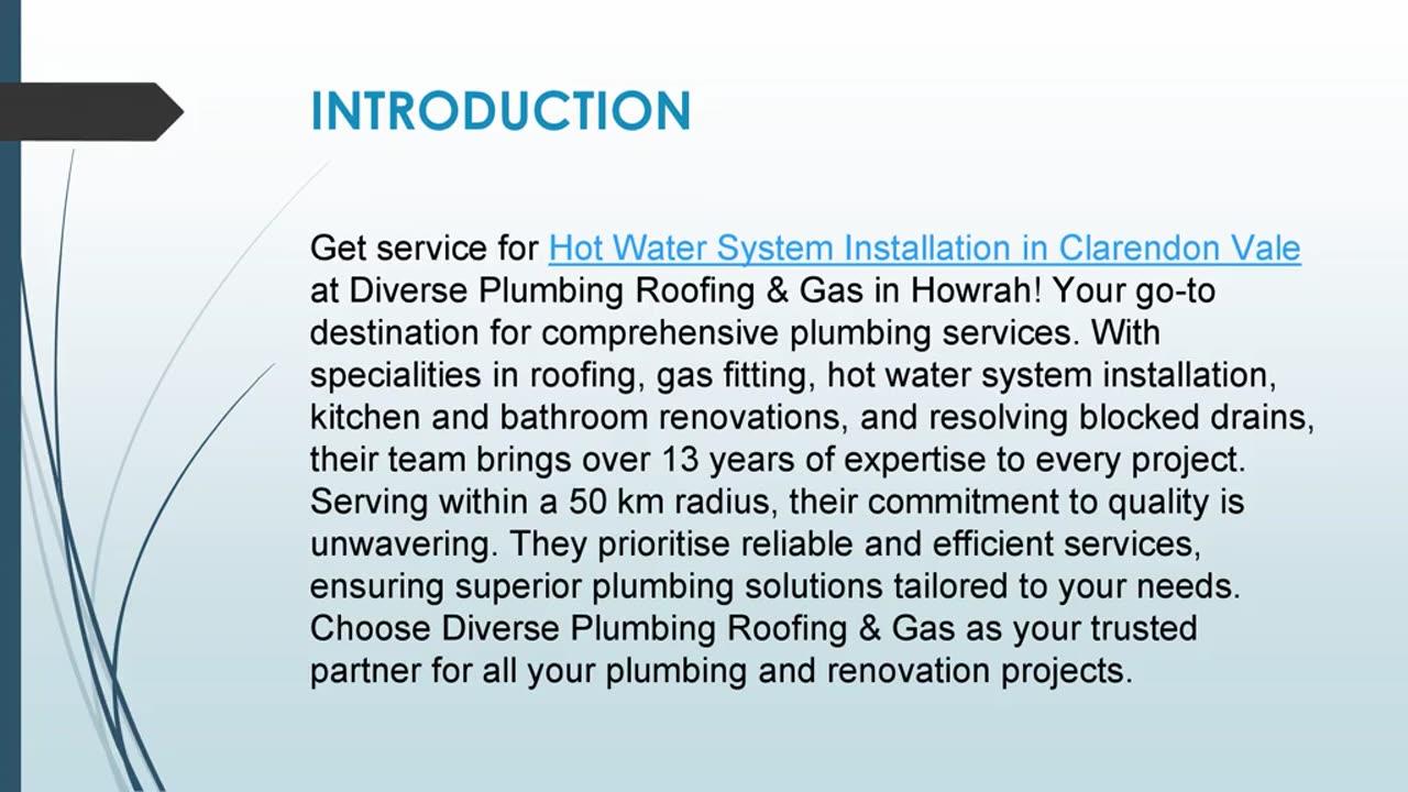Get service for Hot Water System Installation in Clarendon Vale