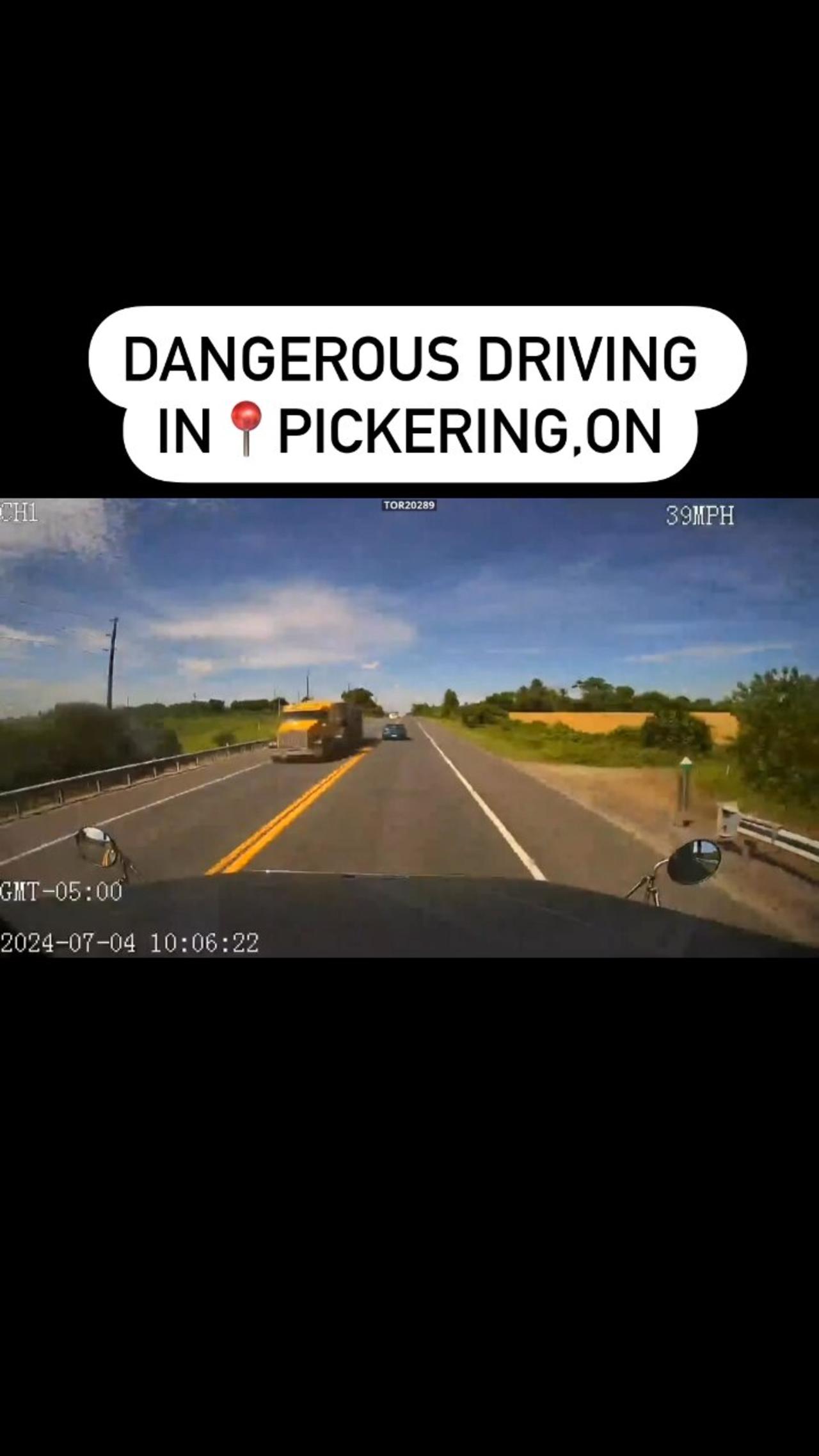 Dangerous Driving In Pickering Ontario