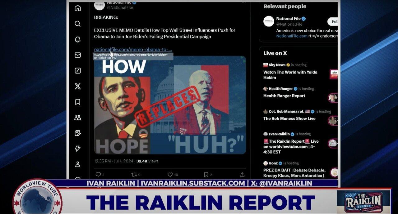MEMO Reveals Push for Obama to Join Biden's Campaign  |  Ivan Raiklin