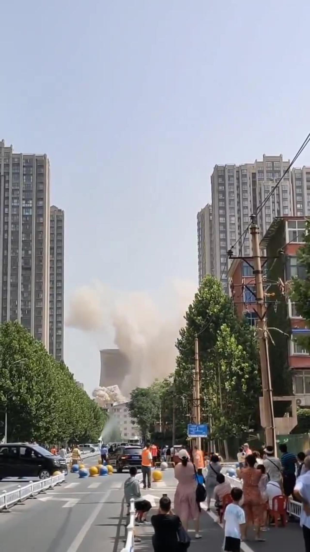 Spectacular destruction in china