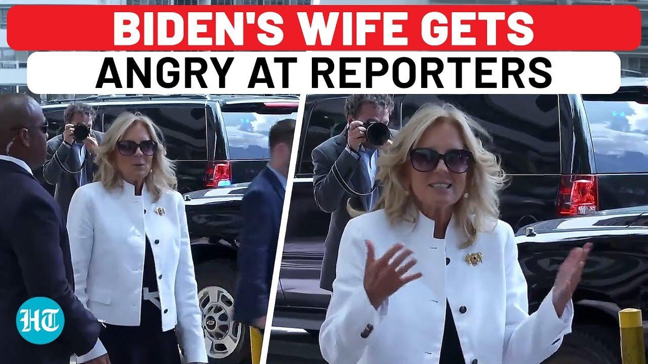 On Cam: Jill Biden Angry, Shouts At Reporters When Asked About Pressure On Joe To Quit | US Election
