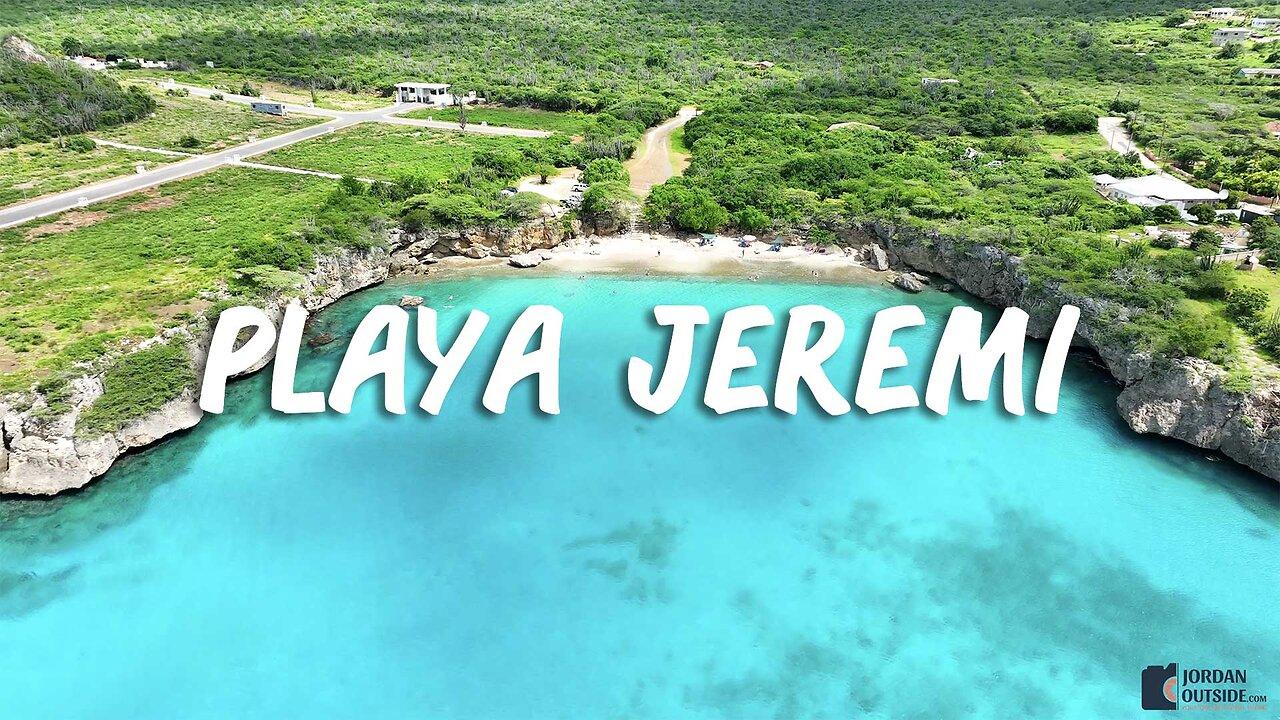 Playa Jeremi is a beautiful beach on the northwest side of Curacao (Free Parking)