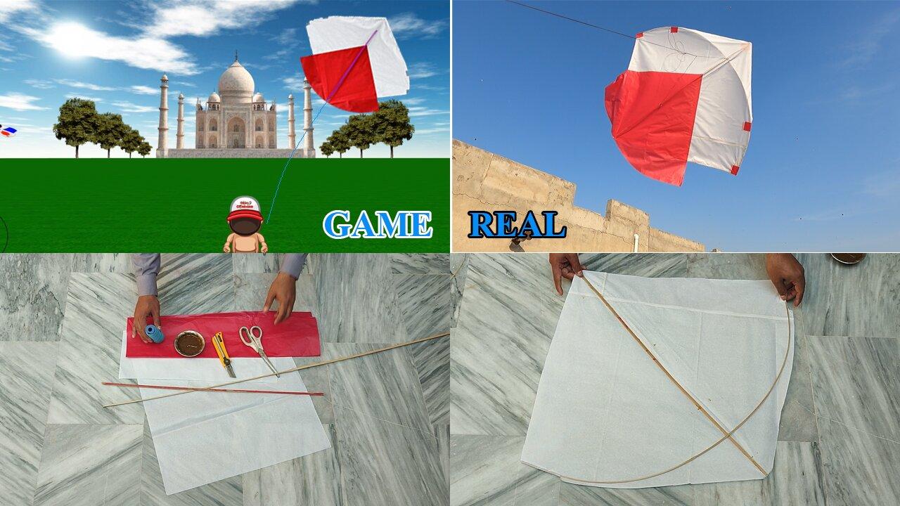 Pipacombate Game Kite making and Flying with Scale - Golgappay Kites