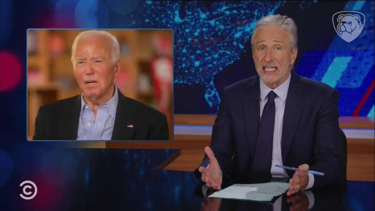 'That Is Not What This Is About!': Jon Stewart Freaks Out At Biden's Stephanopoulos Interview