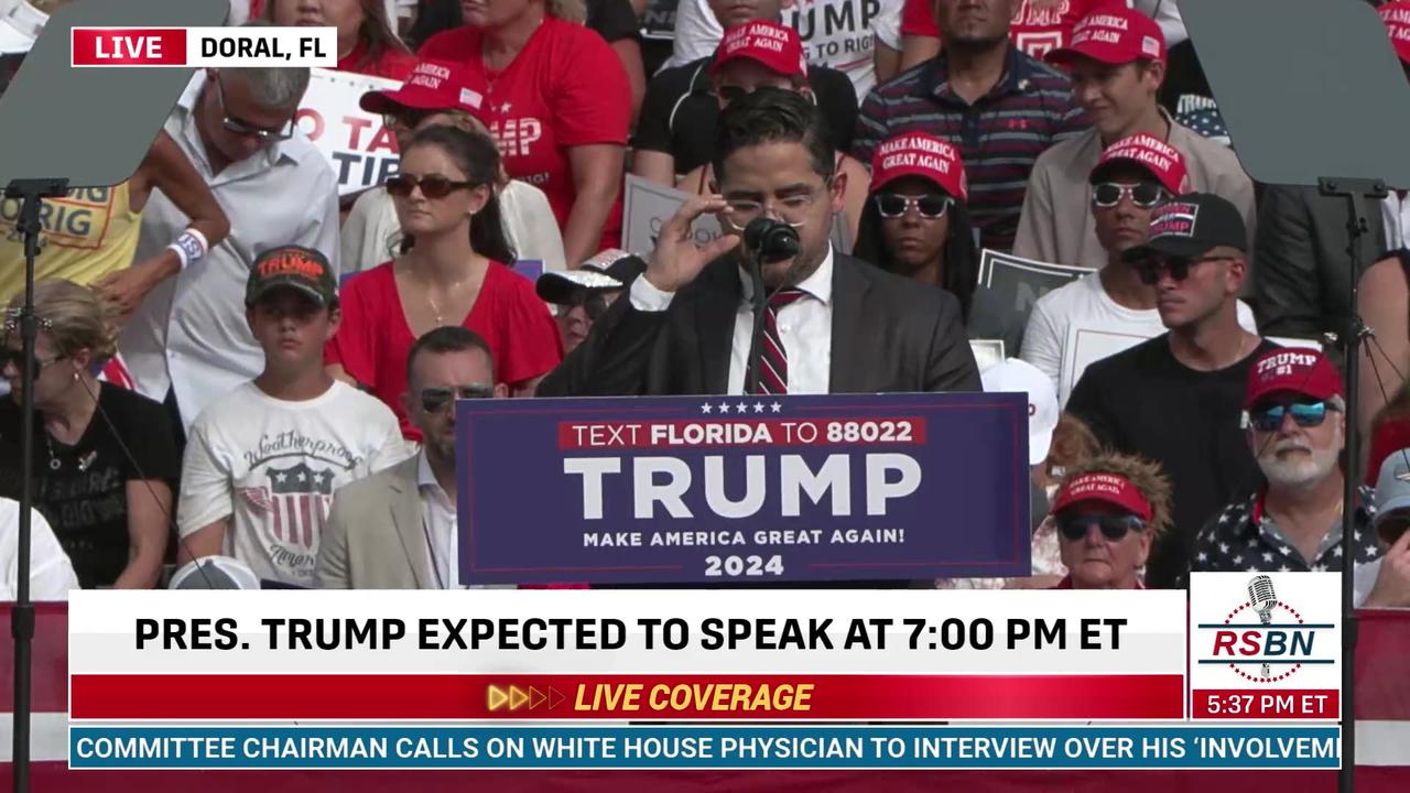 WATCH: Rep. David Borrero Remarks During Trump Rally in Doral, Florida - 7/9/24