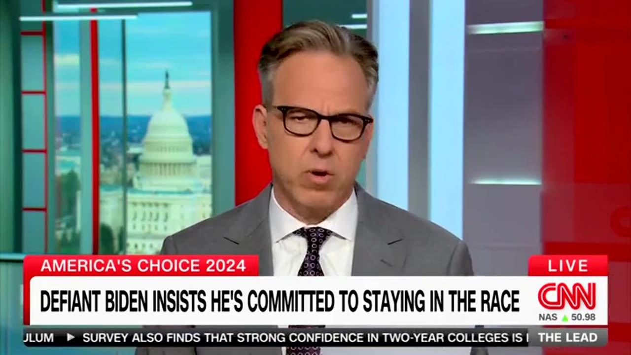 CNN's Jake Tapper mocking Joe Biden! They are dumping him!